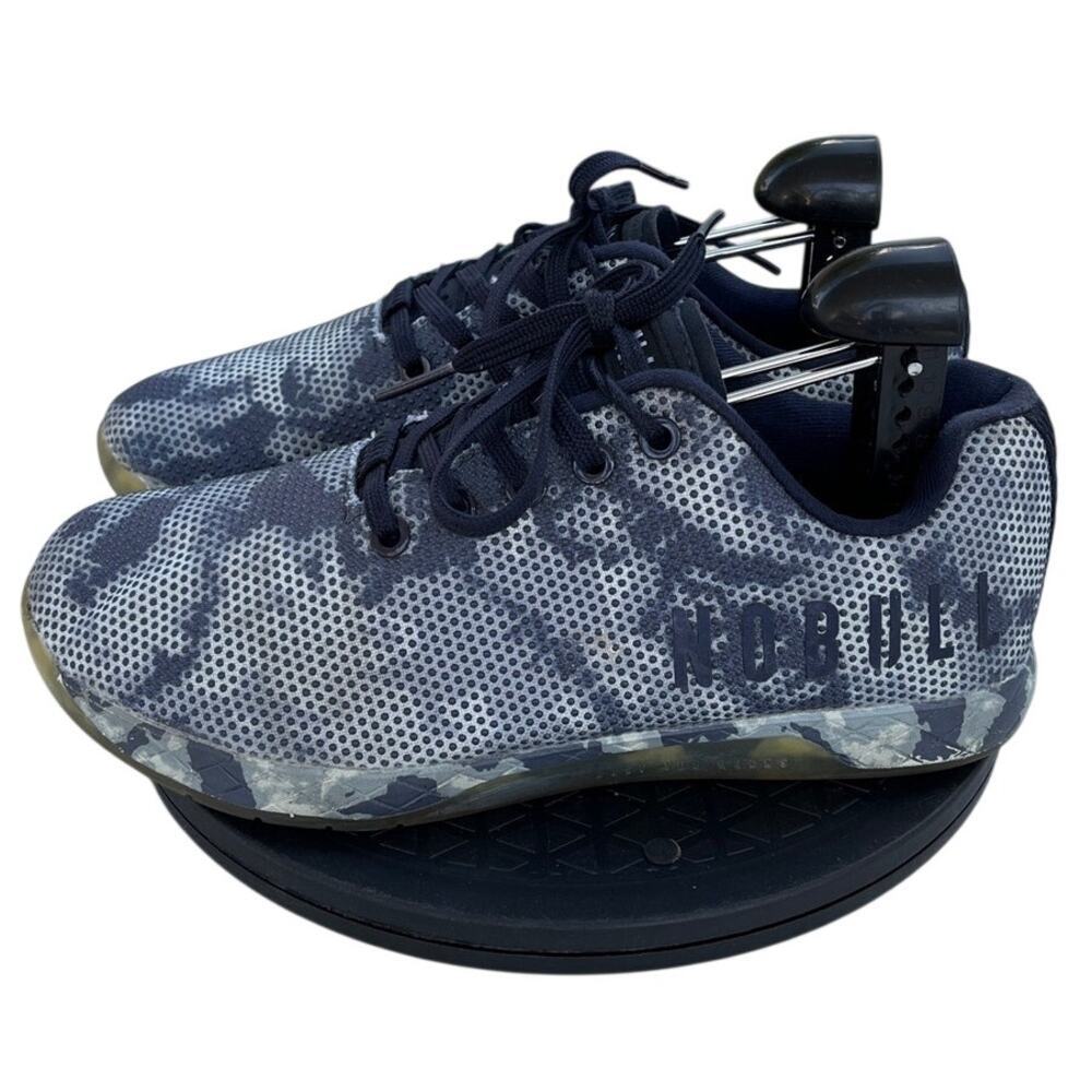 Unisex Nobull Court Trainer Synthetic Athletic Sneaker SZ M7/W8.5 Blue Tie-Dye